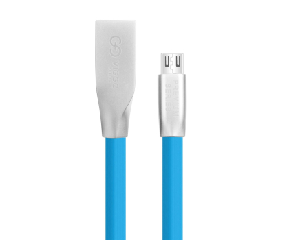 Kabel VIGGO DESIGN USB-microUSB 1m Niebieski